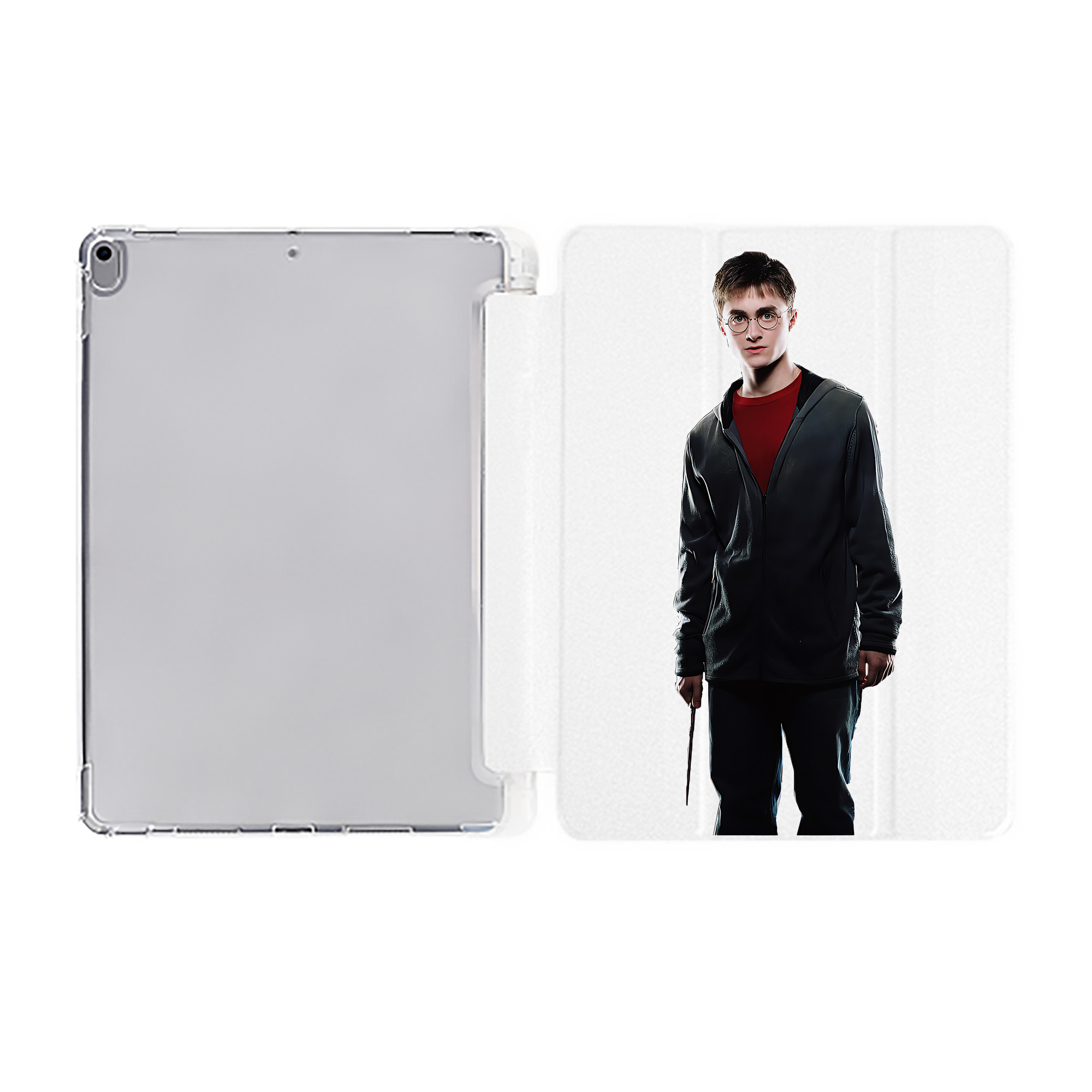 （画像用） Harry Potter ハリー・ポッターシリーズ IPad ケース ペン収納付き 三つ折りスタンド PUレザー×シリコン 対応機種9.5/10.5/10.9インチ
